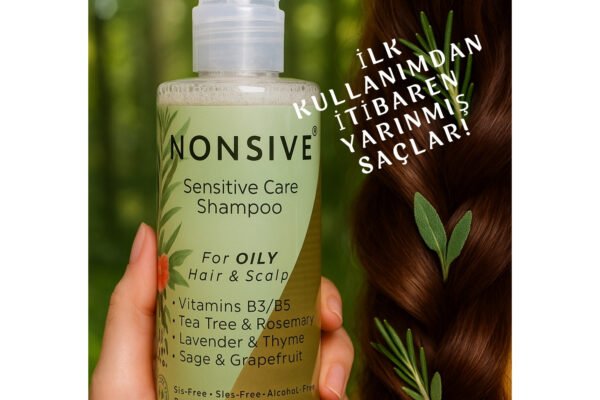 Nonsive Shampoo Type-3 | Yağlı Saçlar ve Hassas Saçlı Deri için Sülfatsız Şampuan - Görsel 4