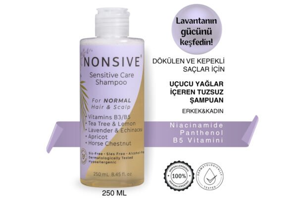 Nonsive Shampoo Type-1 | Normal-Hassas Saçlı Deri İçin Kepek Karşıtı Sülfatsız Şampuan