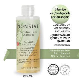 Nonsive Shampoo Type-3 | Yağlı Saçlar ve Hassas Saçlı Deri için Sülfatsız Şampuan